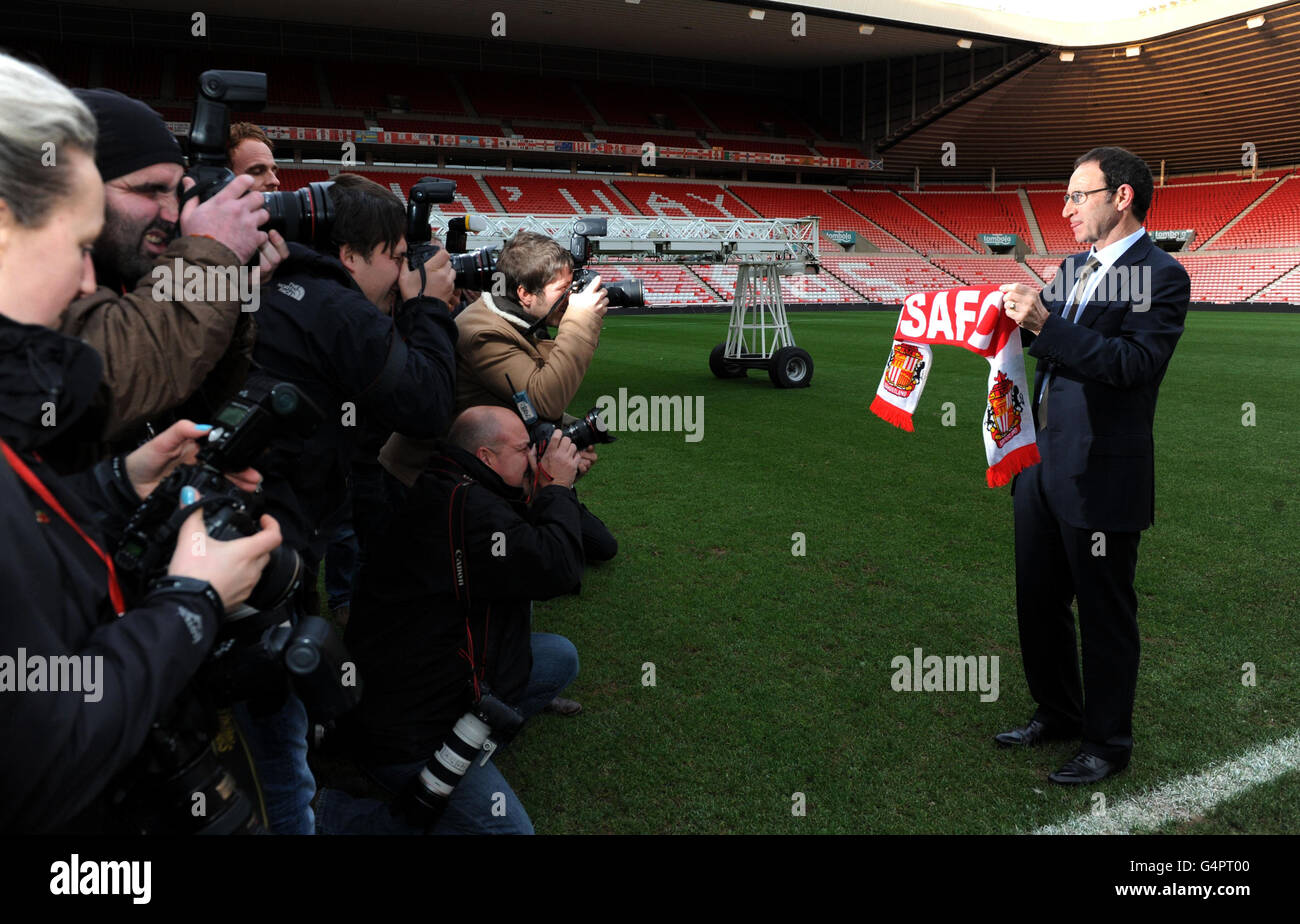 Sunderland-Manager Martin O'Neill bei einer Fotoanhörung im Stadium of Light, Sunderland. Stockfoto