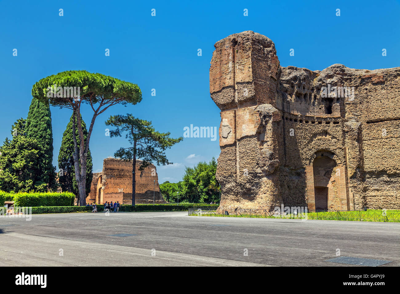 Die Ruinen von den Caracalla. (Thermae Antoninianae) Stockfoto