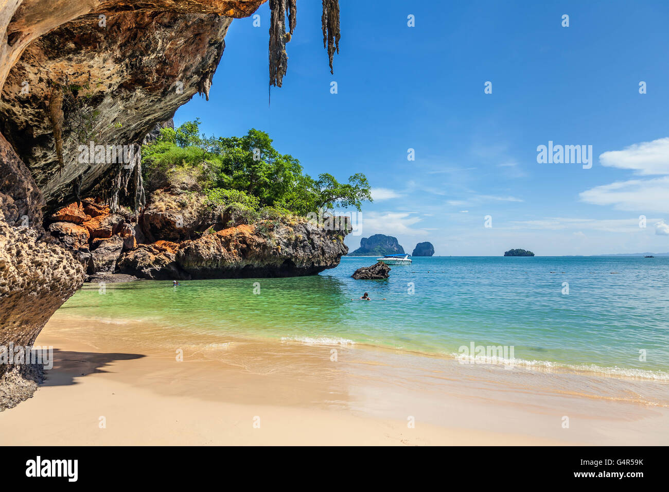 Berühmte Railay Strand in der thailändischen Provinz Krabi. Stockfoto