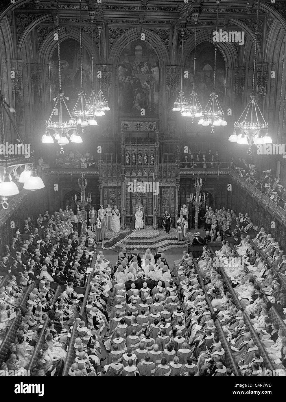 Politik - Zustand-Öffnung des Parlaments - London Stockfoto