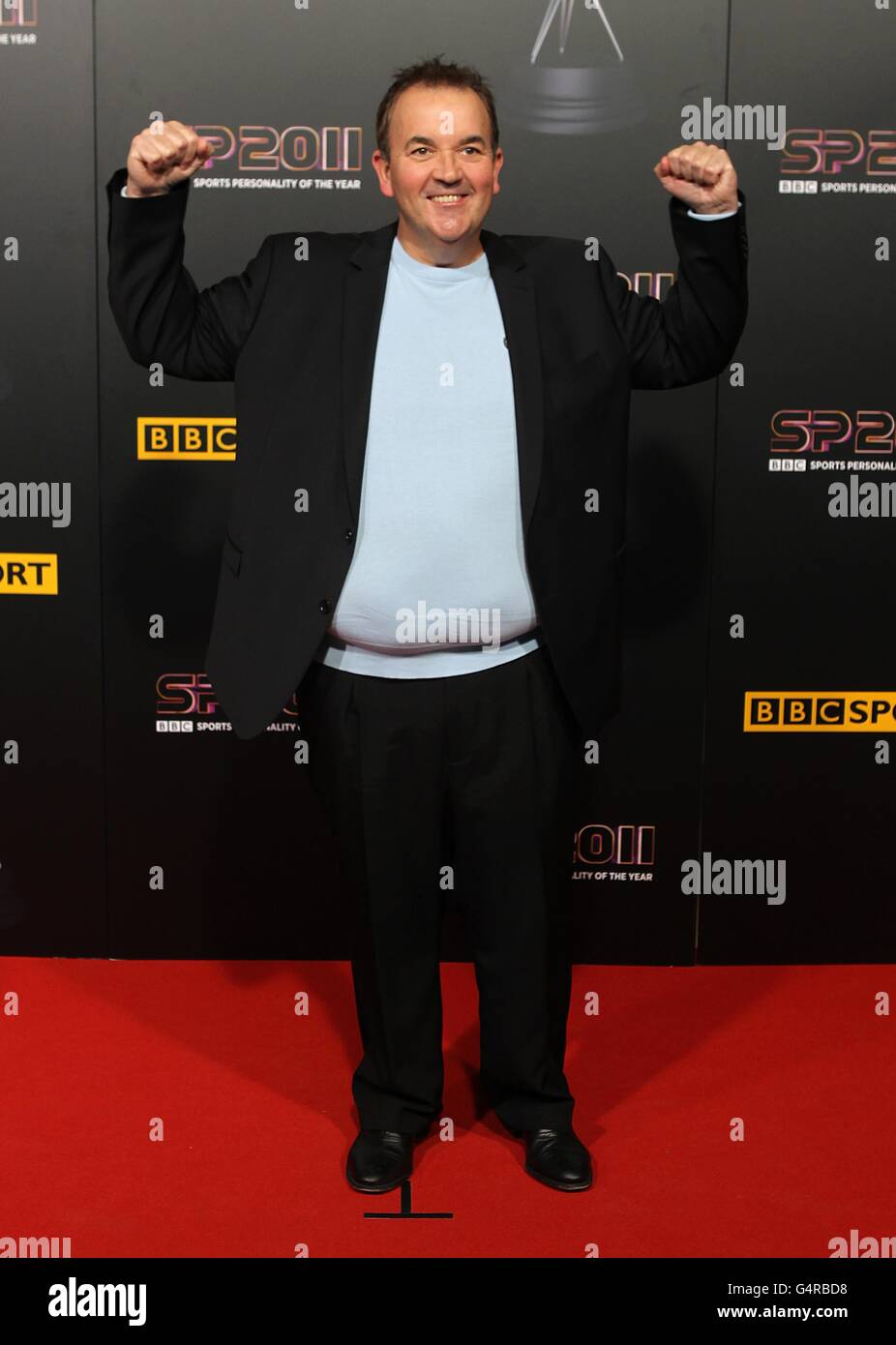 Darts-Spieler Phil 'The Power' Taylor bei der Verleihung der Sports Personality of the Year Awards 2011 bei MediaCityUK, Salford, Manchester. Stockfoto