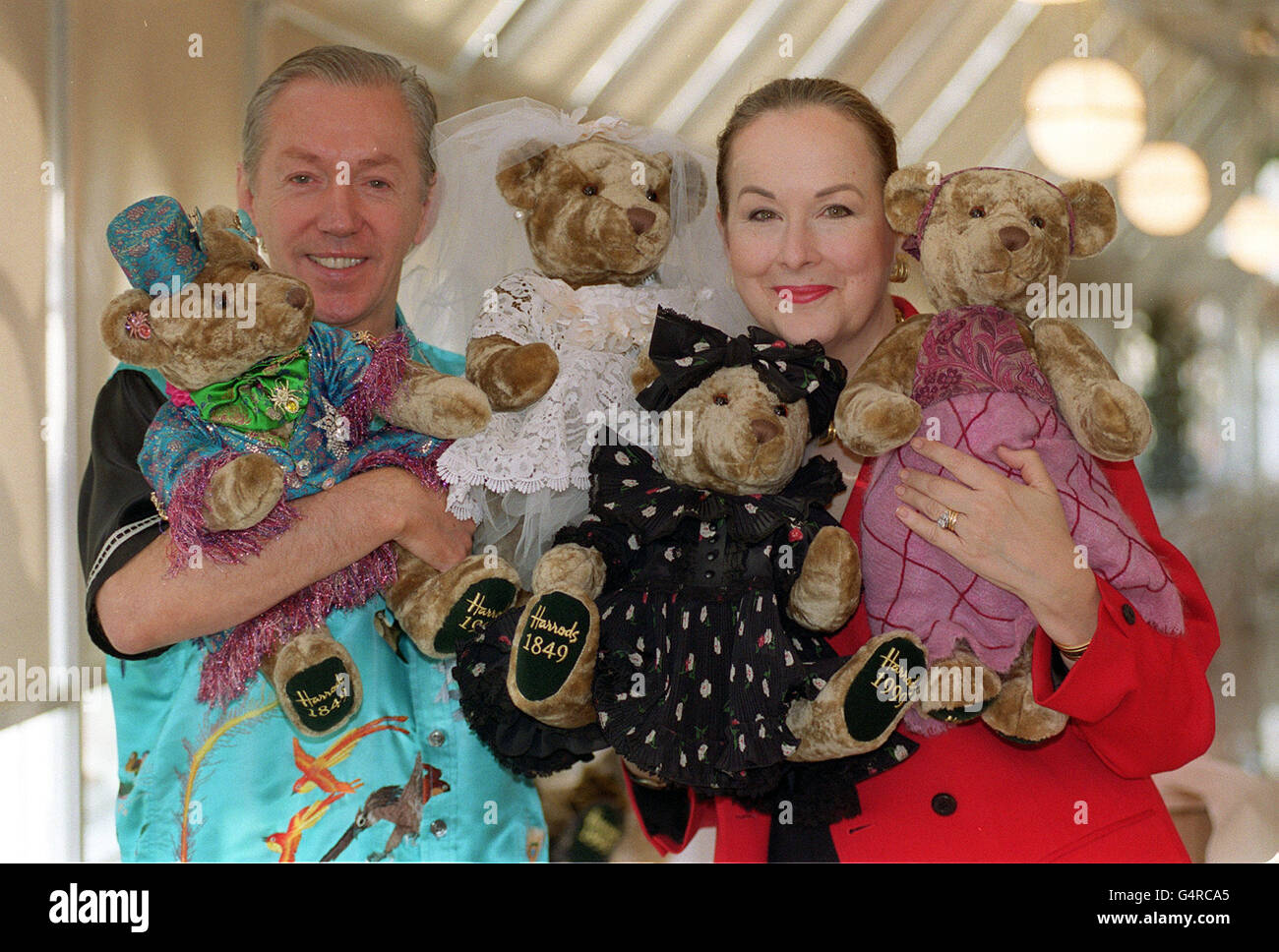 Designer Harrods/Bären Stockfoto