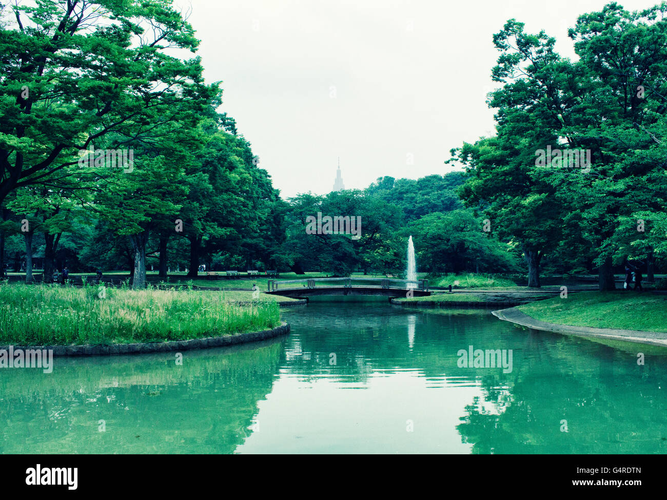 Wasser-Brunnen in Yoyogi Park in Tokio Stockfoto