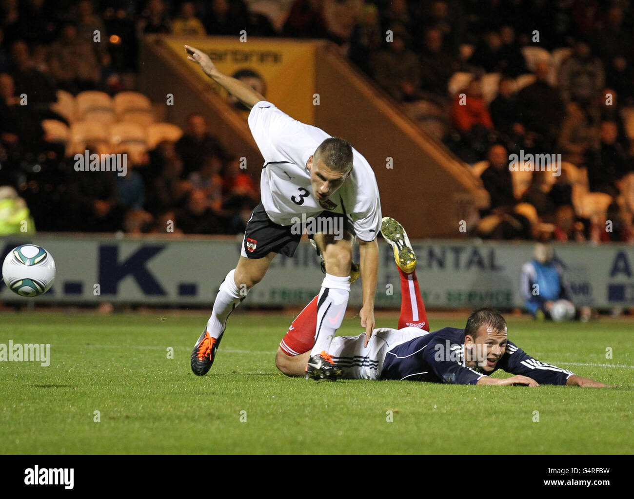 Fußball - UEFA Euro unter 21 2013 - Qualifikation - Gruppe 10 - Schottland U21 V Österreich U21 - St. Mirren Park Stockfoto