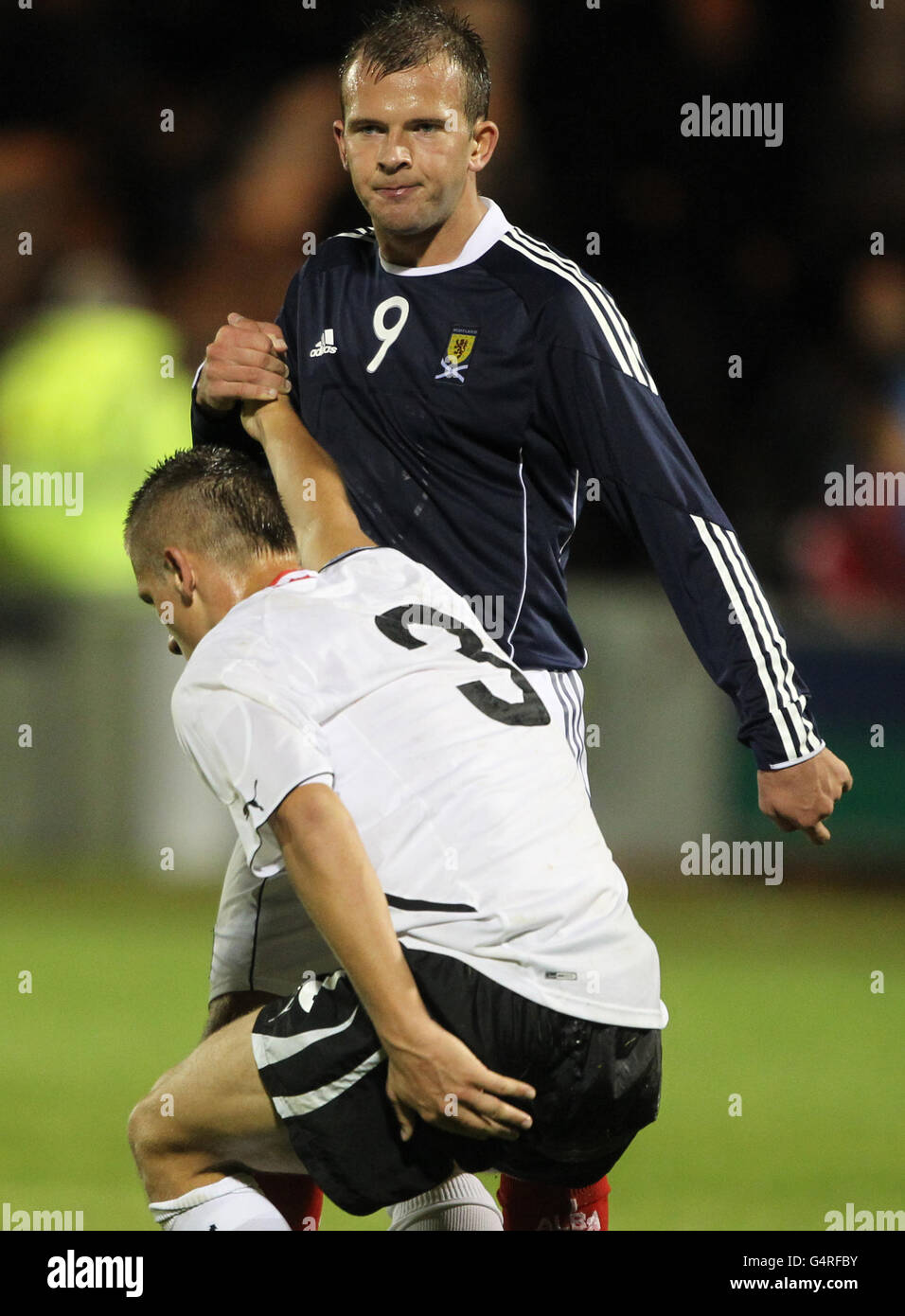 Fußball - UEFA Euro unter 21 2013 - Qualifikation - Gruppe 10 - Schottland U21 V Österreich U21 - St. Mirren Park Stockfoto