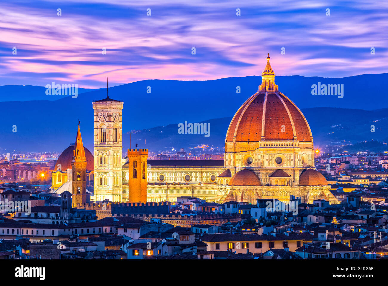 Der Dom von Florenz in der Toskana, Italien. Stockfoto