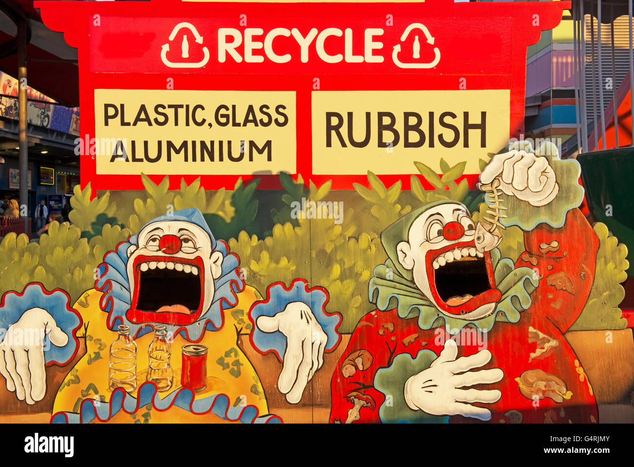 Mülleimer, Abfalltrennung, Sydney, New South Wales, Australien Stockfoto