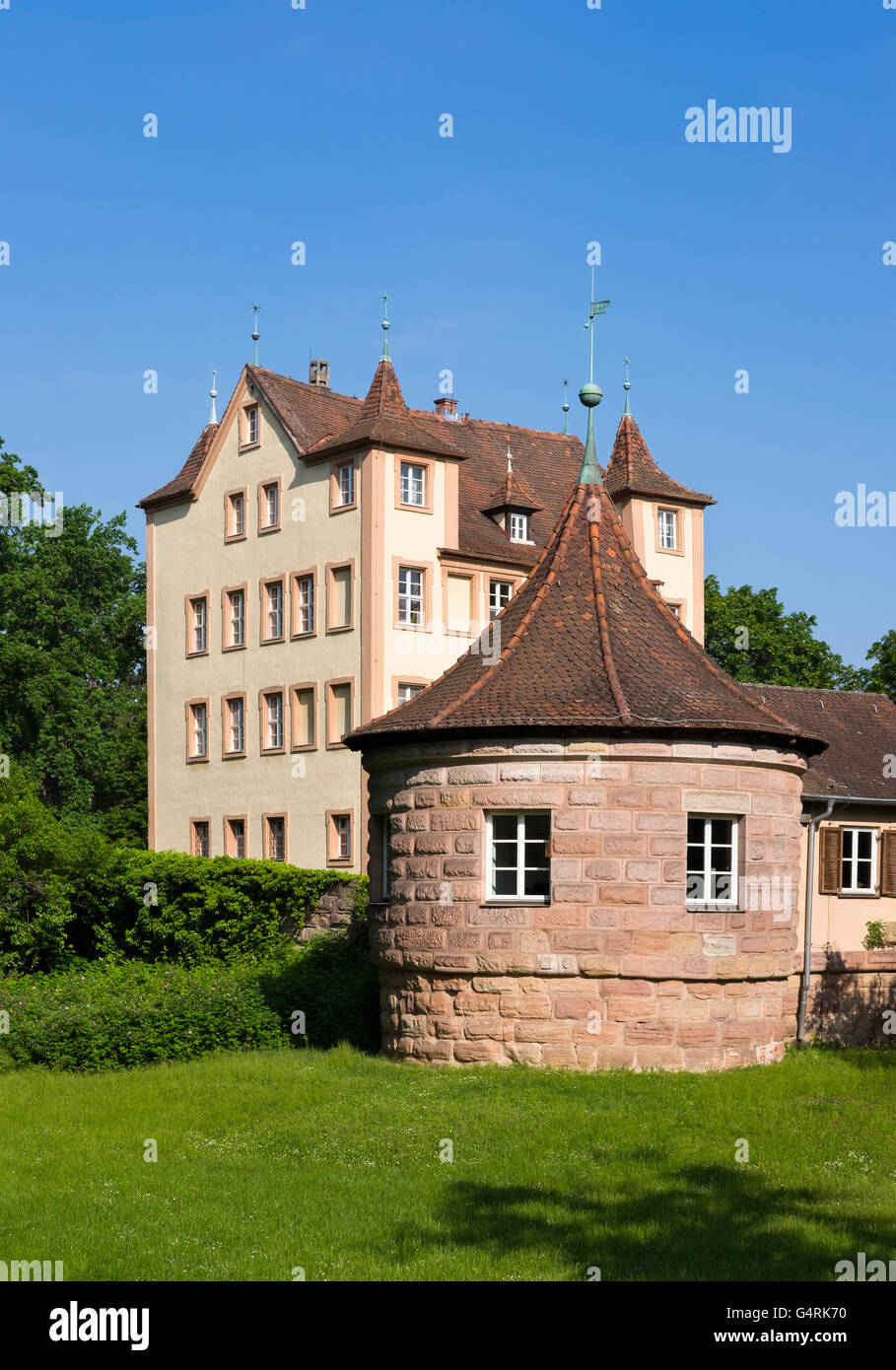 Schloss Hummelstein, Nürnberg, Hummelsteiner Schlösschen, Hummelsteiner Park Middle Franconia, Franken, Bayern, Deutschland Stockfoto