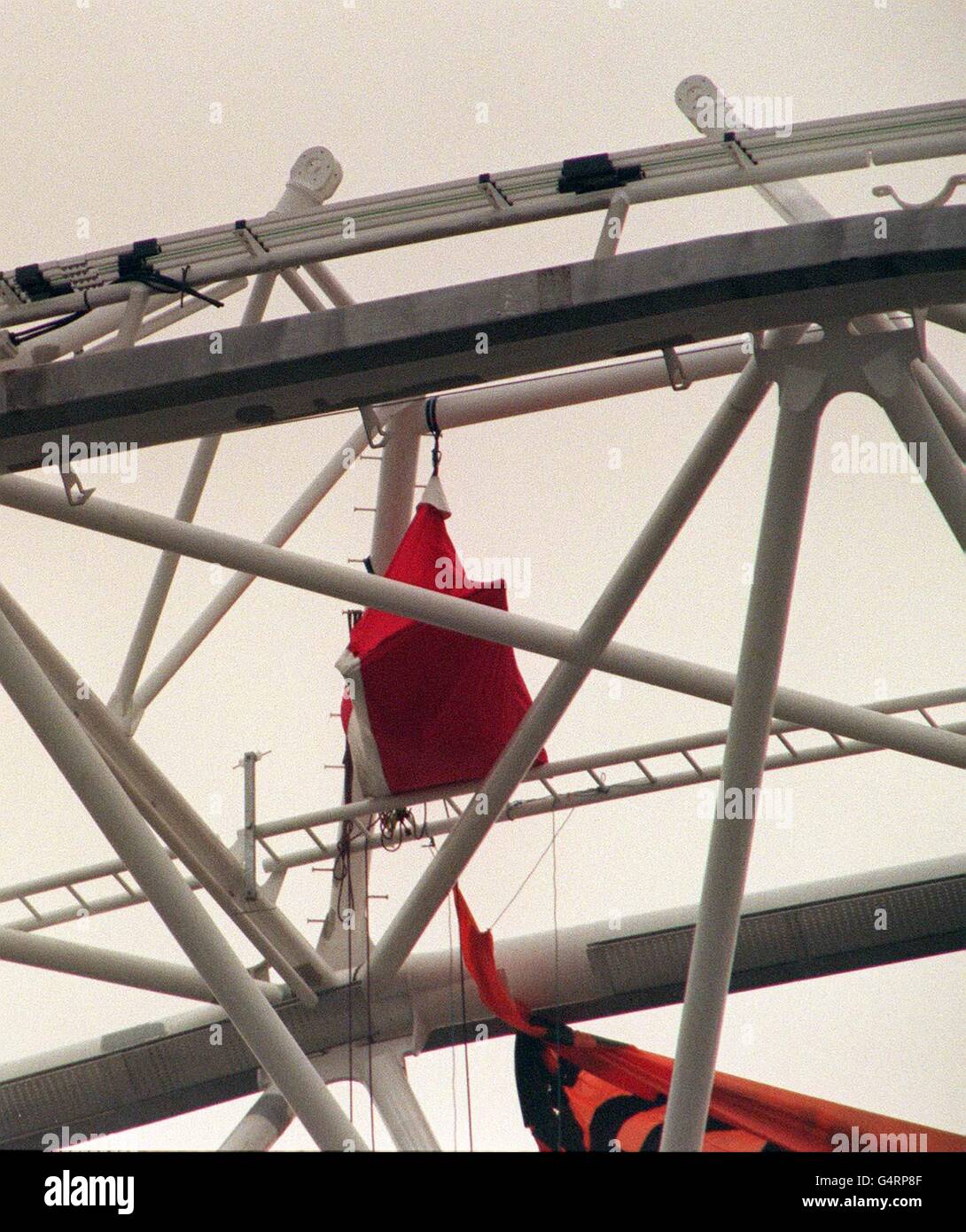 MILLENNIUM Protest/Zelt Stockfoto