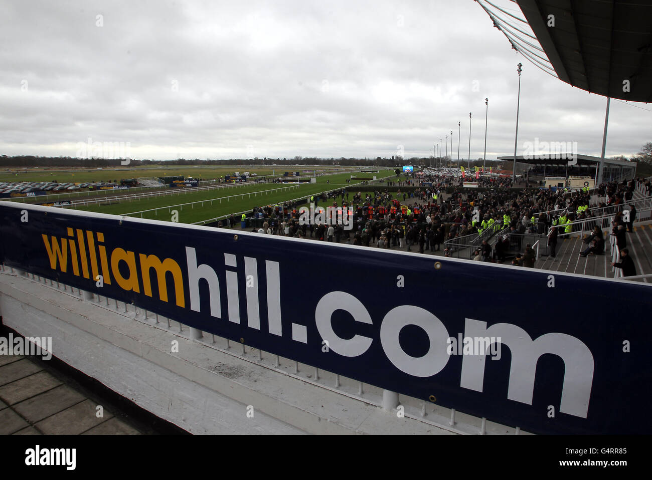 Pferderennen Sie-William Hill Winter Festival 2011 - König George VI Steeple Chase - Kempton Park Stockfoto