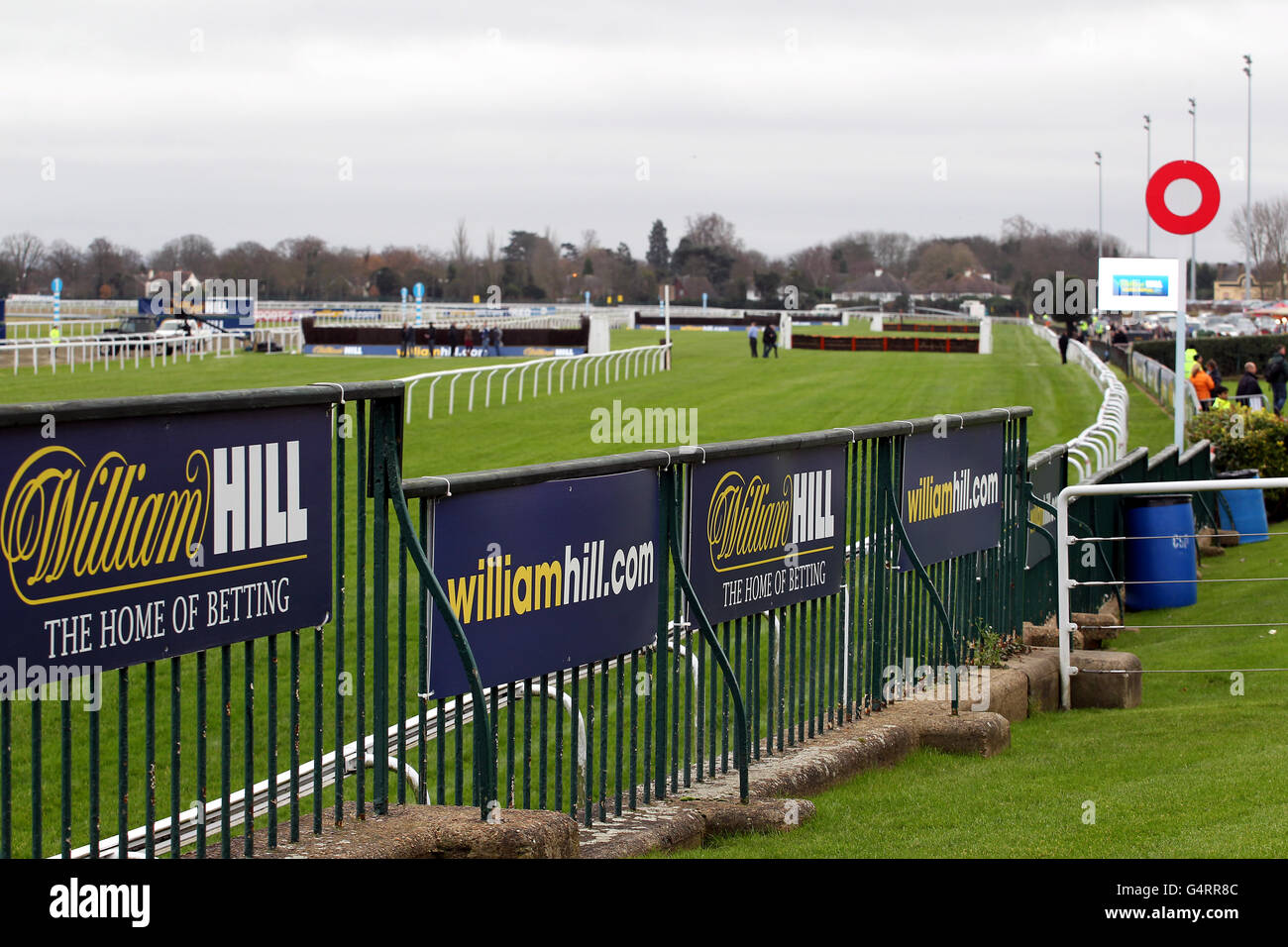 Pferderennen Sie-William Hill Winter Festival 2011 - König George VI Steeple Chase - Kempton Park Stockfoto