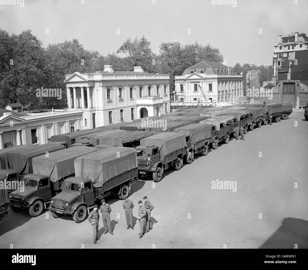 Armee & Militär - Bahn Streik Störung - London Stockfoto