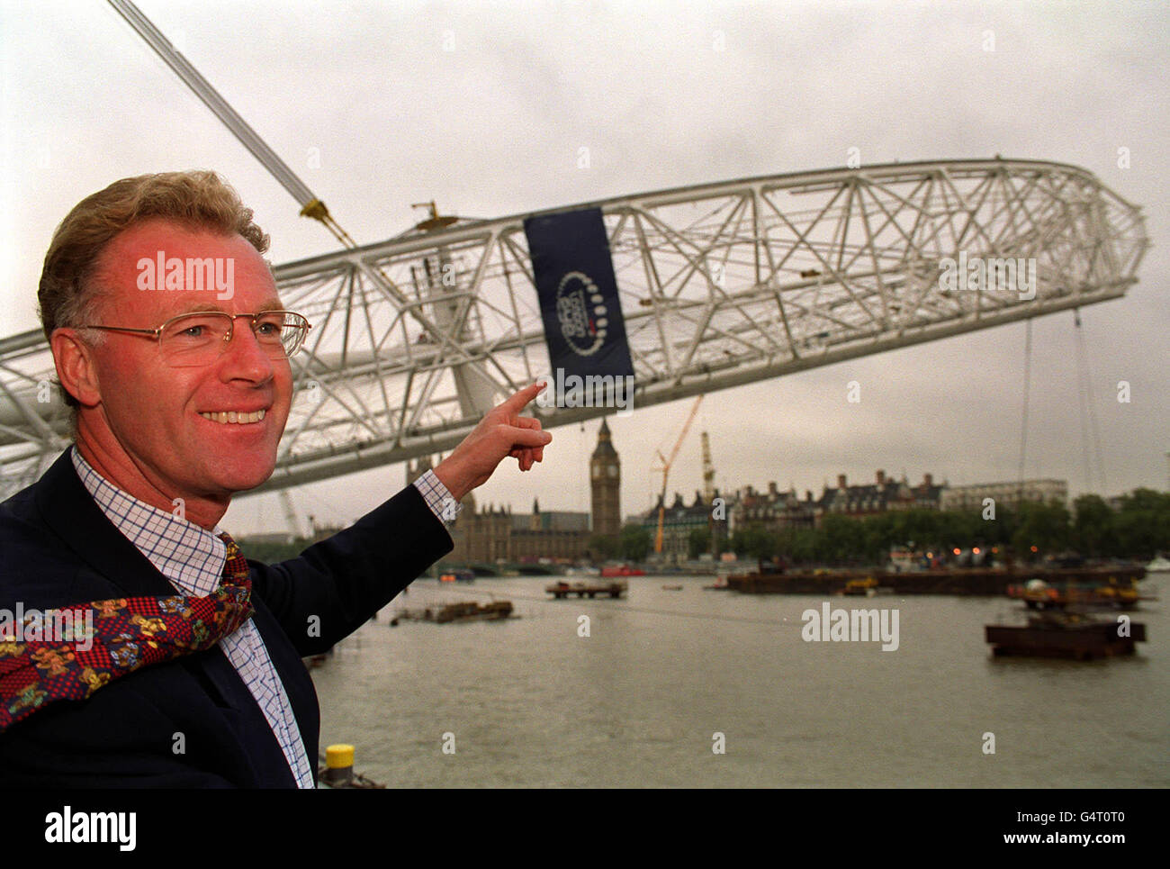 MILLENNIUM Wheel/Jongejan Stockfoto