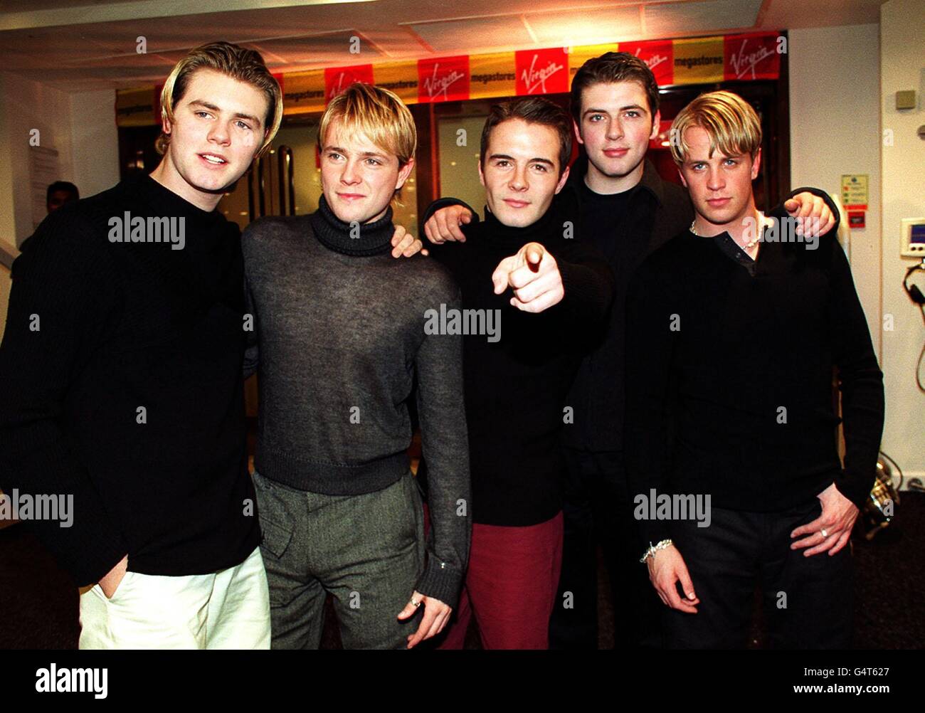 Westlife/Gruppe pose Stockfoto