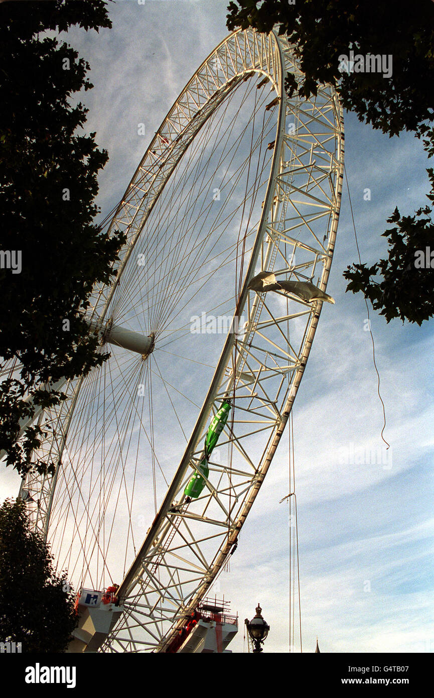 Millennium-Protest Stockfoto