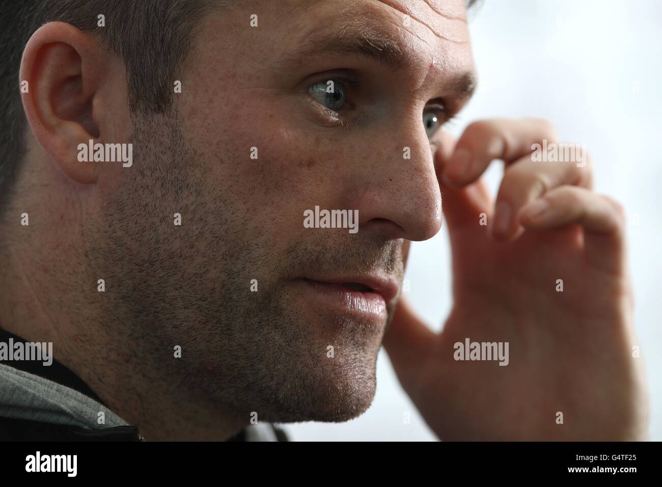 Fußball - Aston Villa Pressekonferenz - Robbie Keane Enthüllung - Bodymoor Heath Trainingsgelände Stockfoto