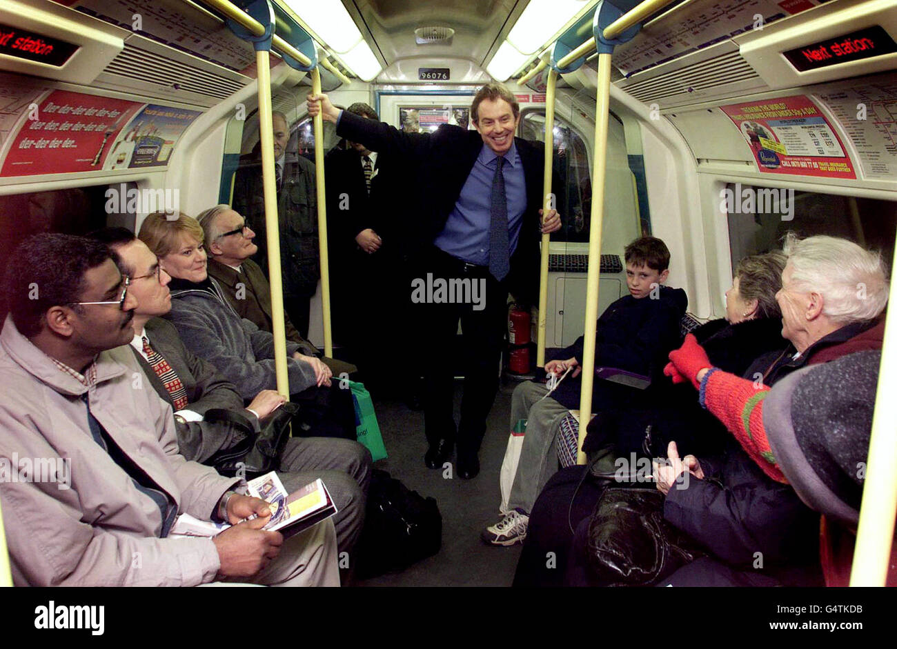 Politik - Jubilee Line Extension - 1999 Stockfoto