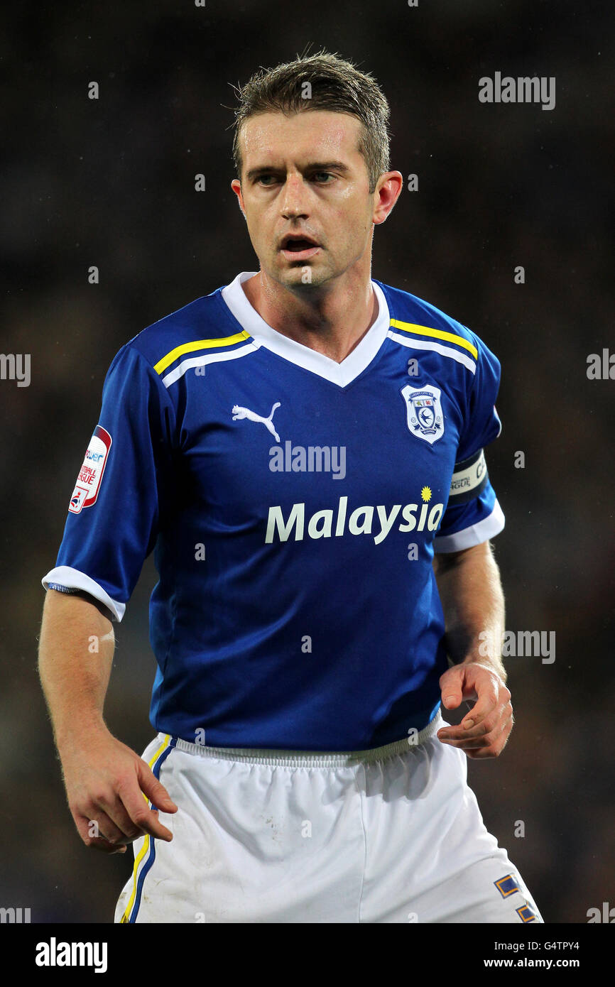 Fußball - Carling Cup - Halbfinale - zweite Etappe - Cardiff City gegen Crystal Palace - Cardiff City Stadium. Stephen McPhail, Cardiff City Stockfoto