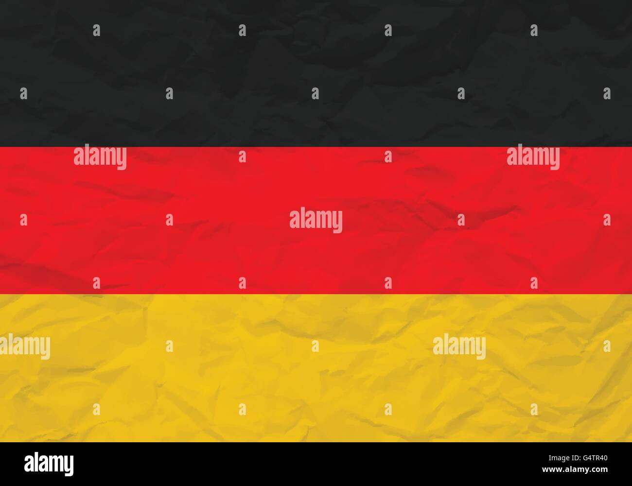 Deutschland Flagge zerknittertes strukturiertem Papierhintergrund. Vektor-Illustration. Stock Vektor Deutschland Flagge zerknittertes strukturiertem Papierhintergrund. Vektor-Illustration. Stock Vektor