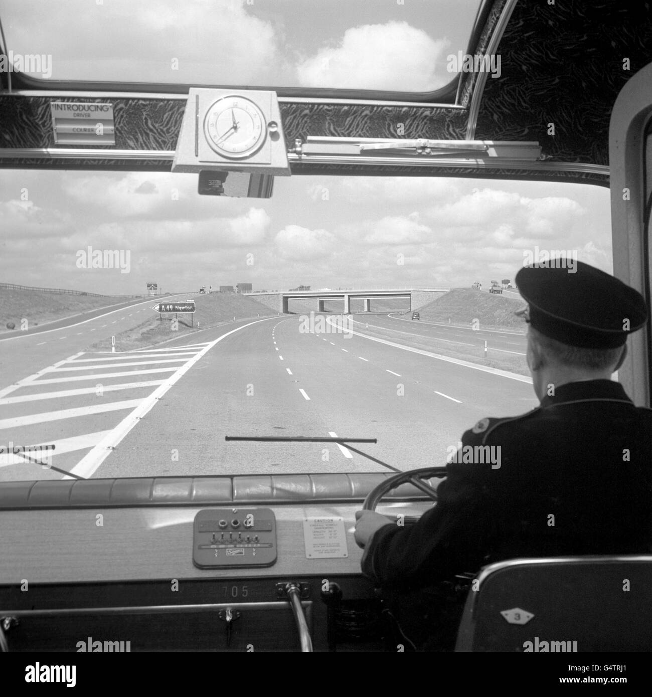 Autofahren - M6 Autobahn Werke - Lancashire Stockfoto