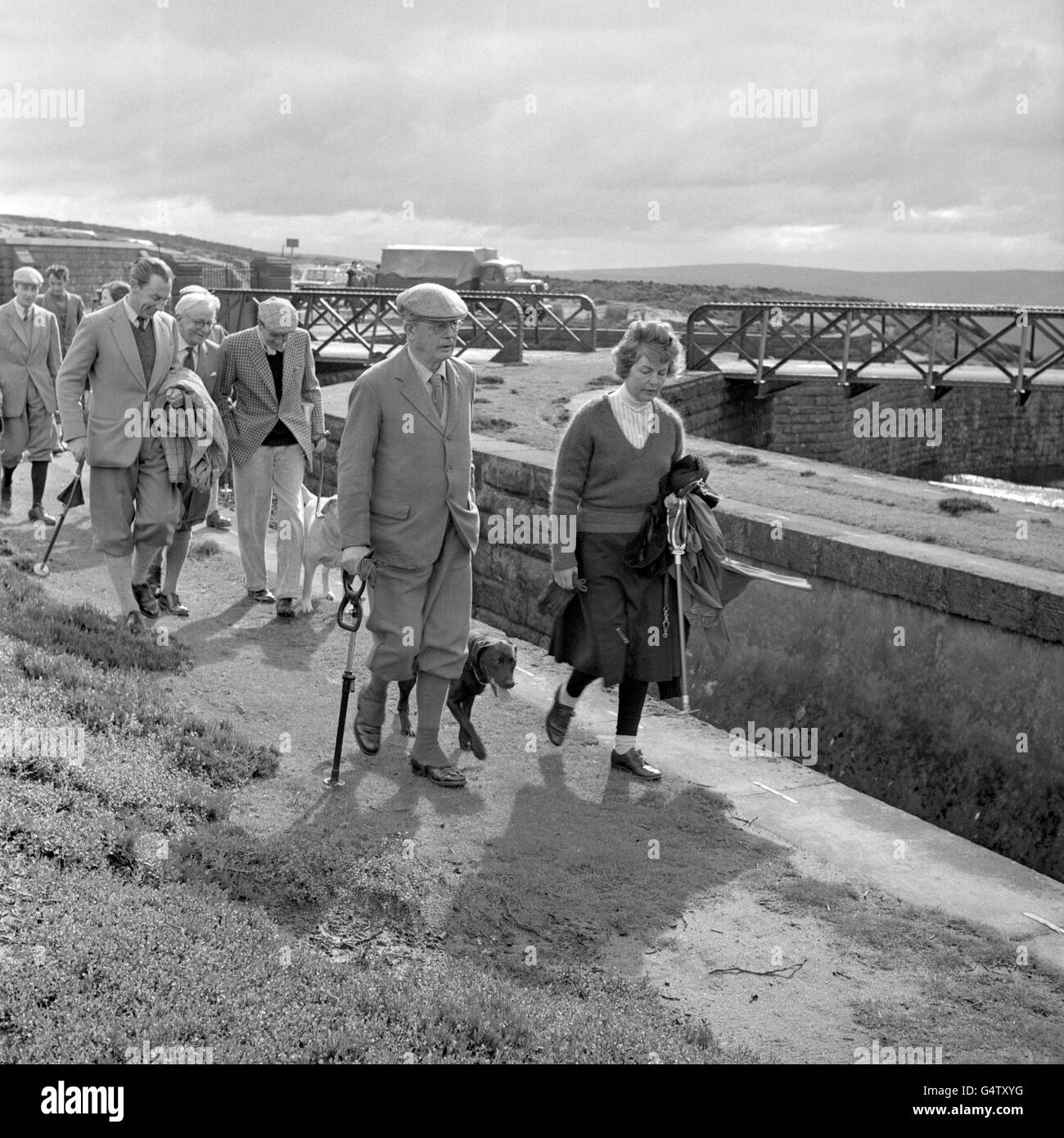Schießen - Moorhuhn schießen - Barden High Moor, Yorkshire Stockfoto