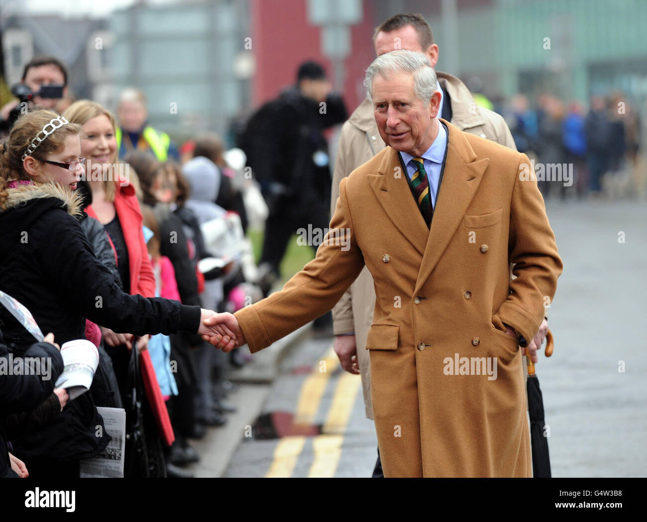 Prince Of Wales besuchen Yorkshire Stockfoto