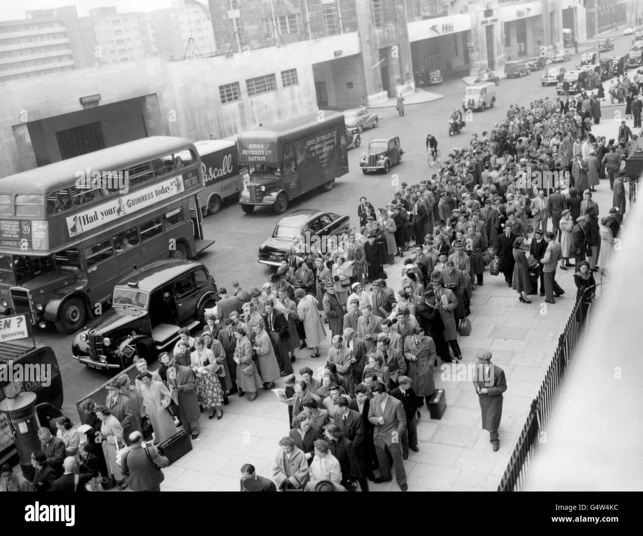 Britischen Transport - London Eisenbahnerstreik Stockfoto