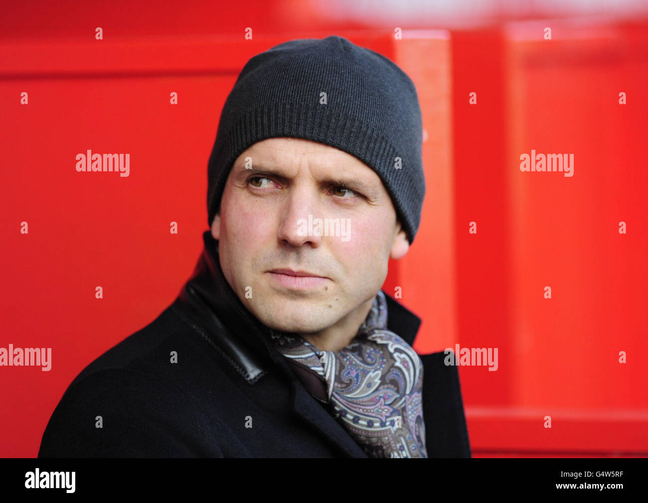 Exeter City Manager Paul Tisdale während des npower League One Spiels im St James' Park, Exeter. Stockfoto