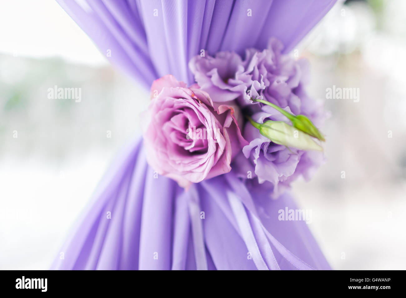 Dekoration mit Blumen Stockfoto