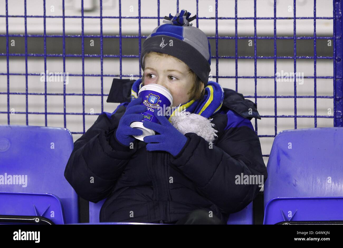 Fußball - Barclays Premier League - Everton gegen Manchester City - Goodison Park Stockfoto
