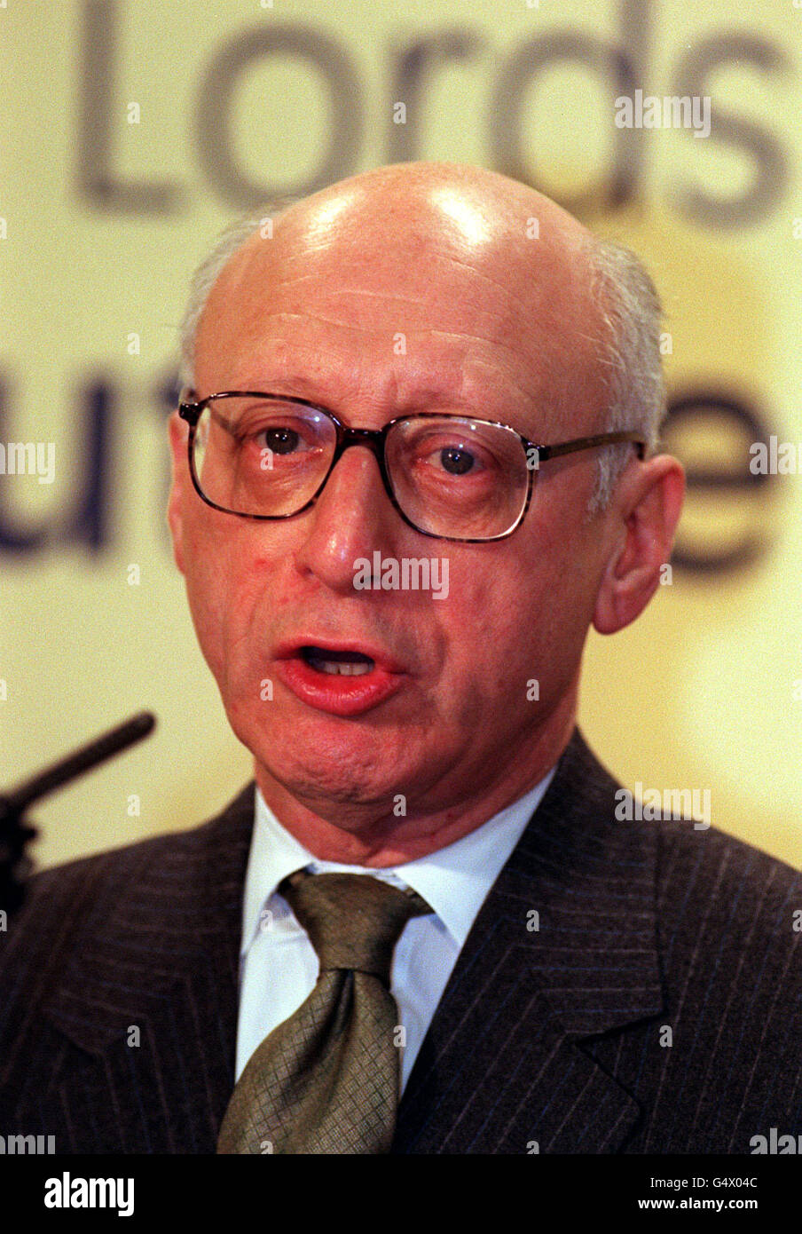 Gerald Kaufman Lords Reform Stockfoto