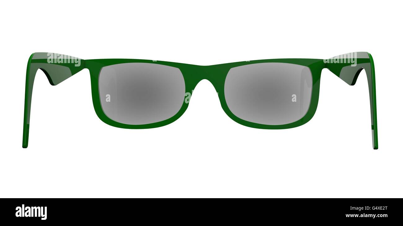 dunkle Sonnenbrille auf einem Hintergrund Stockfoto
