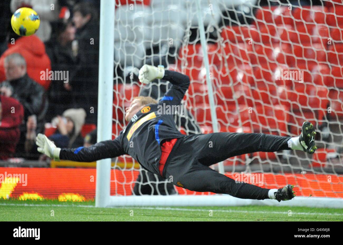 Fußball - Barclays Premier League - Manchester United / Stoke City - Old Trafford. Ben Amos, Torwart von Manchester United Stockfoto