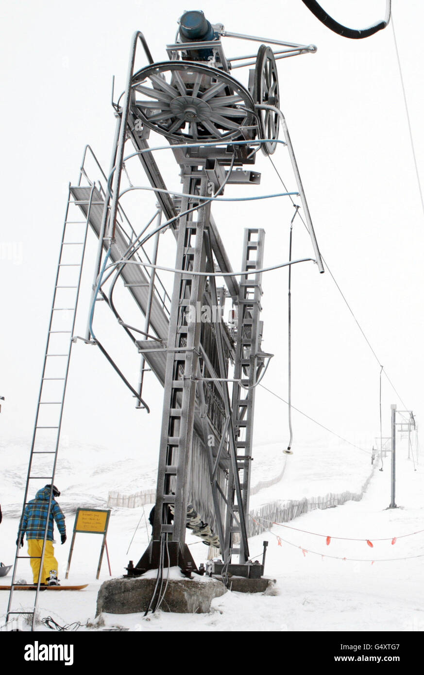 Glenshee Ski-Zentrum - Aberdeenshire Stockfoto