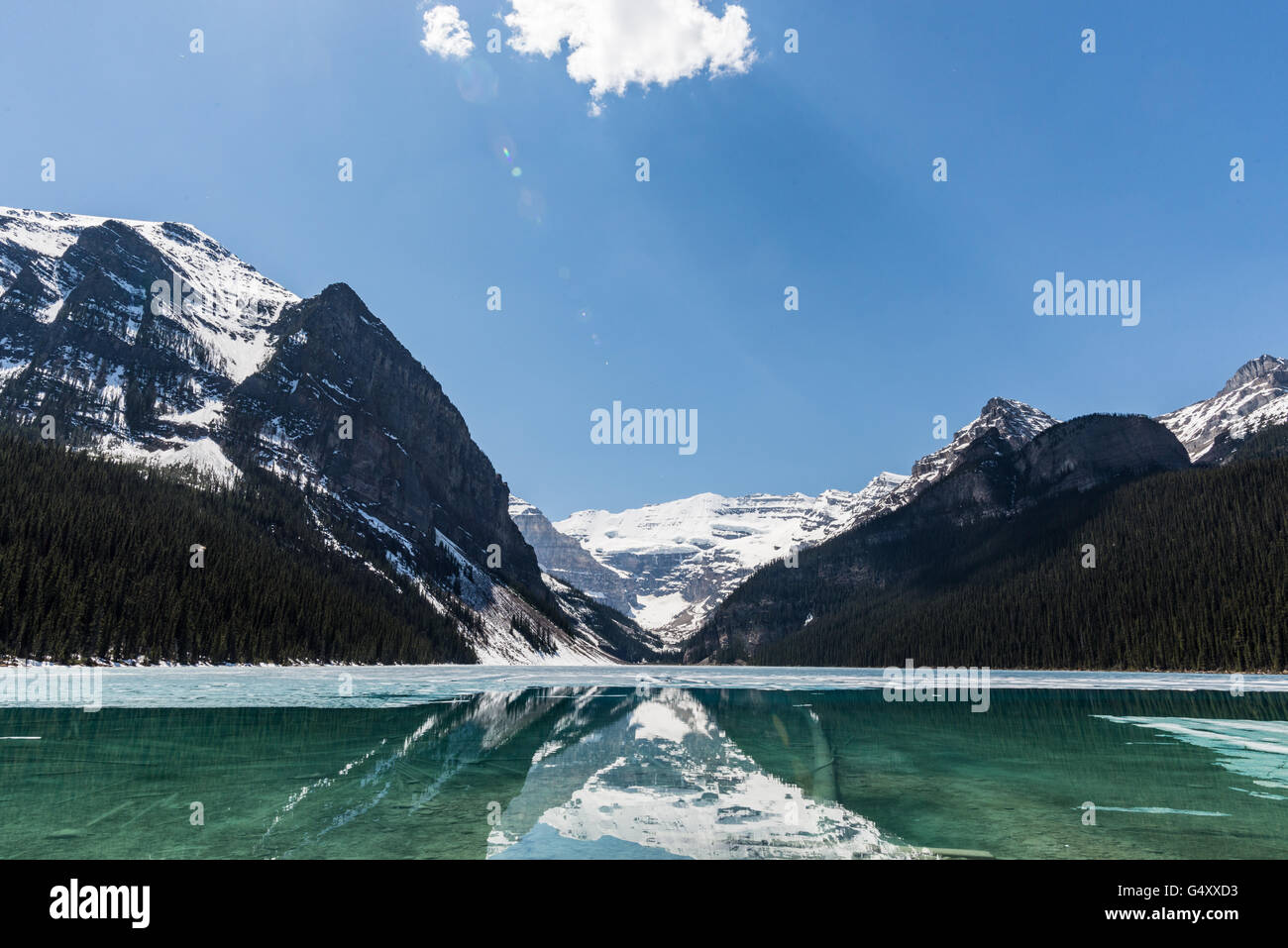 Kanada, Alberta Banff National Park, Clear Lake Stockfoto