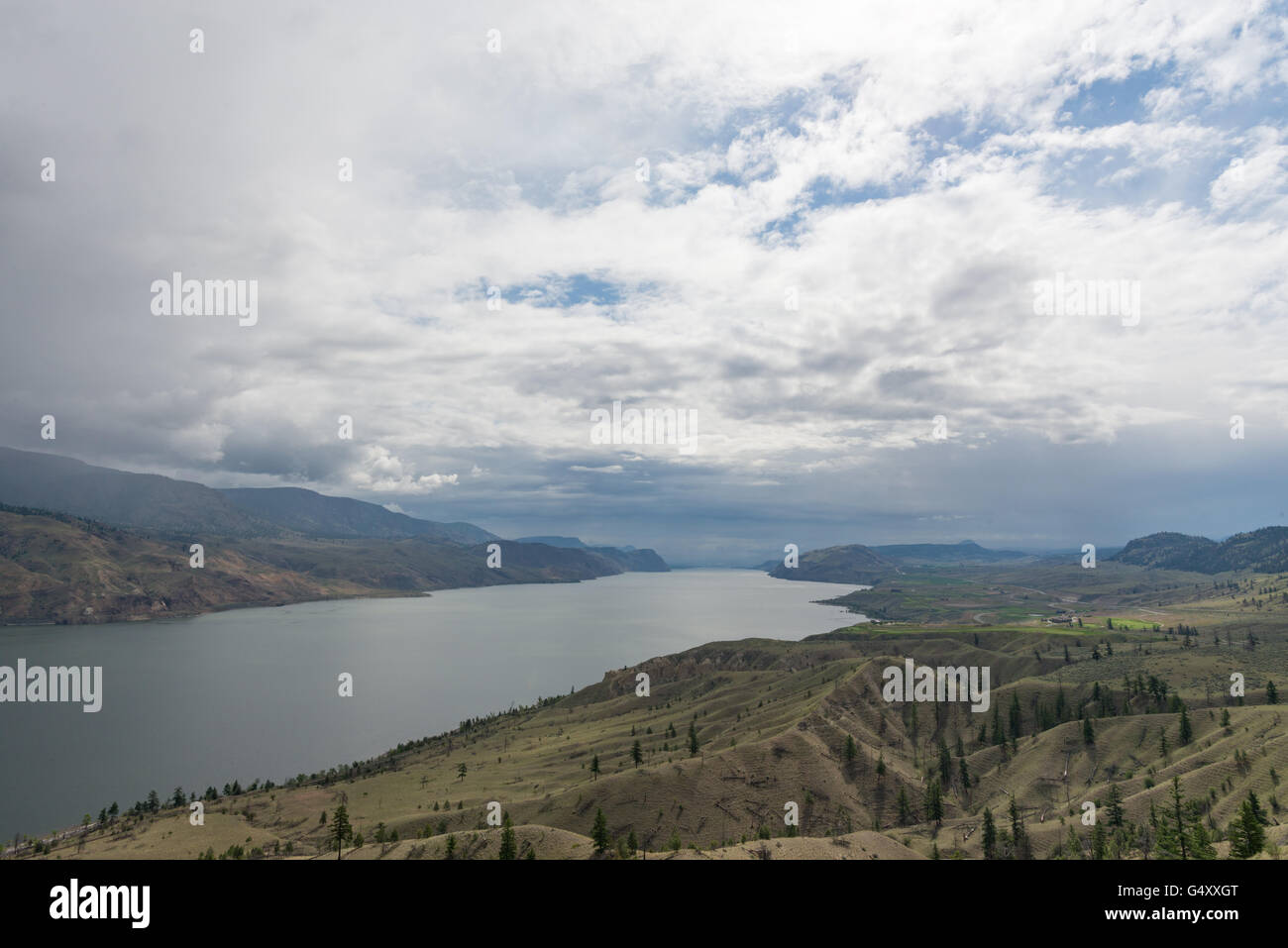 Kanada, British Columbia, Küste-Berge, Blick in die Ferne zu den Coast Mountains Stockfoto