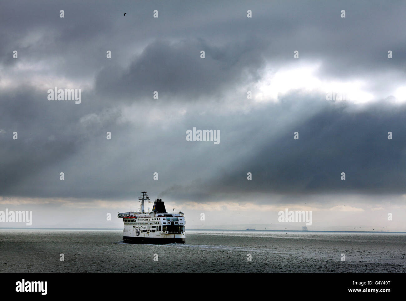 Neue Kanal-Fähre Stockfoto