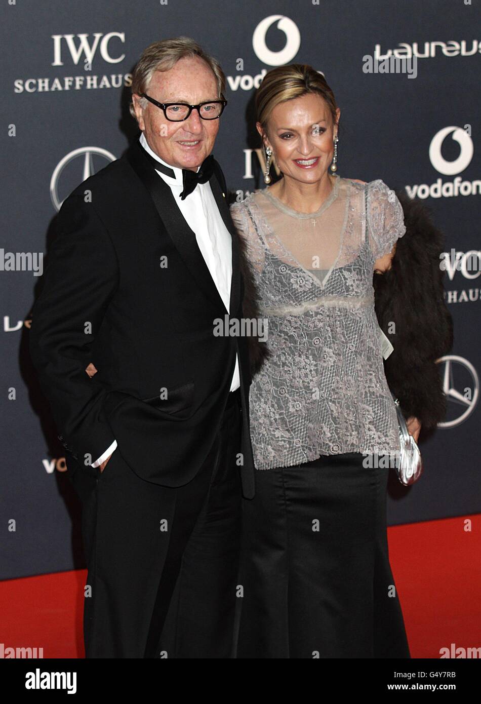 Ekkehard Streletzki und seine Frau Sigrid Streletzki kommen für die Laureus World Sports Awards 2012 in der Central Hall Westminster, Story's Gate, London an. Stockfoto