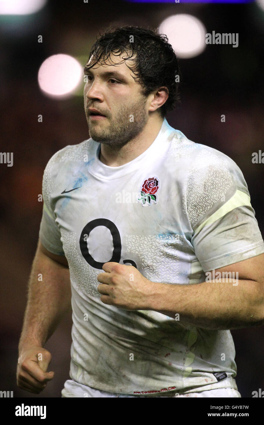 Rugby Union - RBS 6 Nations Championship 2012 - Schottland gegen England - Murrayfield. Alex Corbisiero, England Stockfoto