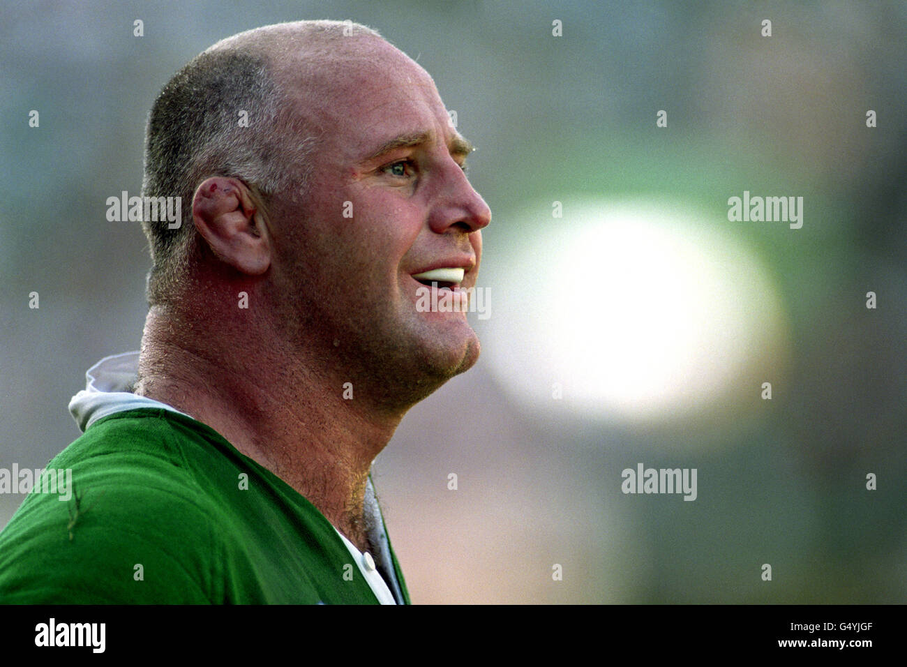 Rugby-Union - World Cup in Südafrika 1995 - Viertelfinale - Frankreich V Irland - Kings-Park-Stadion, Durban Stockfoto
