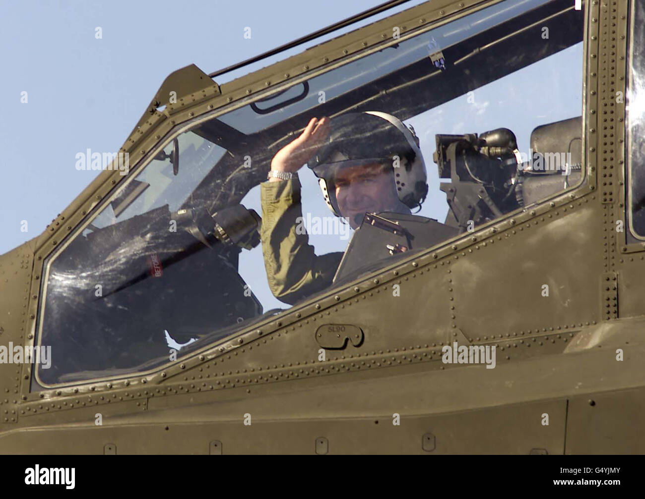 Hoon Apache-Hubschrauber geliefert Stockfoto