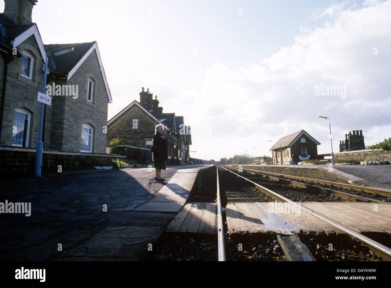 Transport - Bahnhof Settle - North Yorkshire Stockfoto