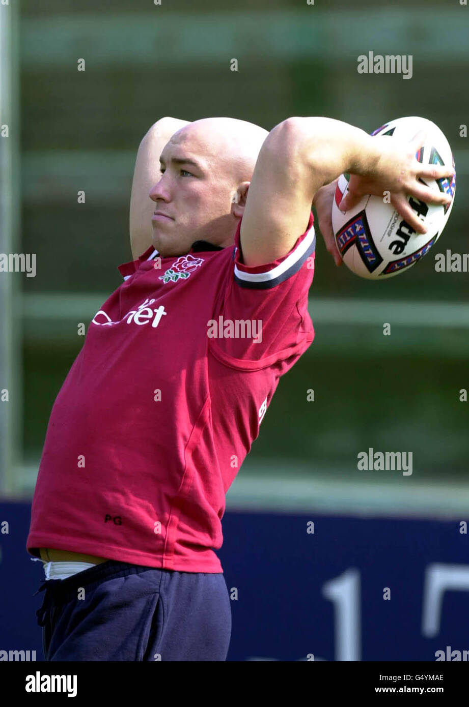 Rugby Union Phil Begrünung Stockfoto