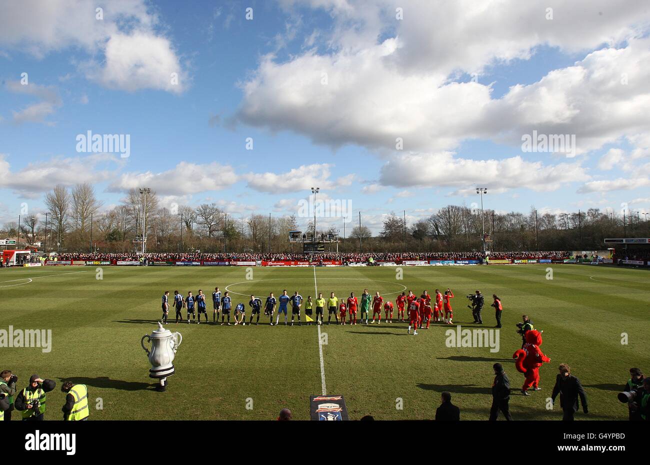 Fußball - FA-Cup - 5. Runde - Crawley Town V Stoke City - Broadfield Stadium Stockfoto