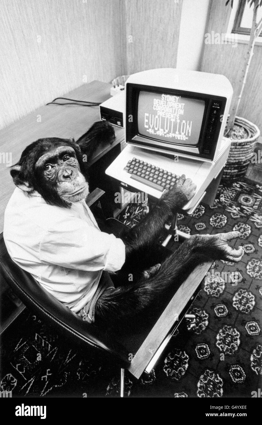 Technologie - Evolution-Computerspiel Stockfoto