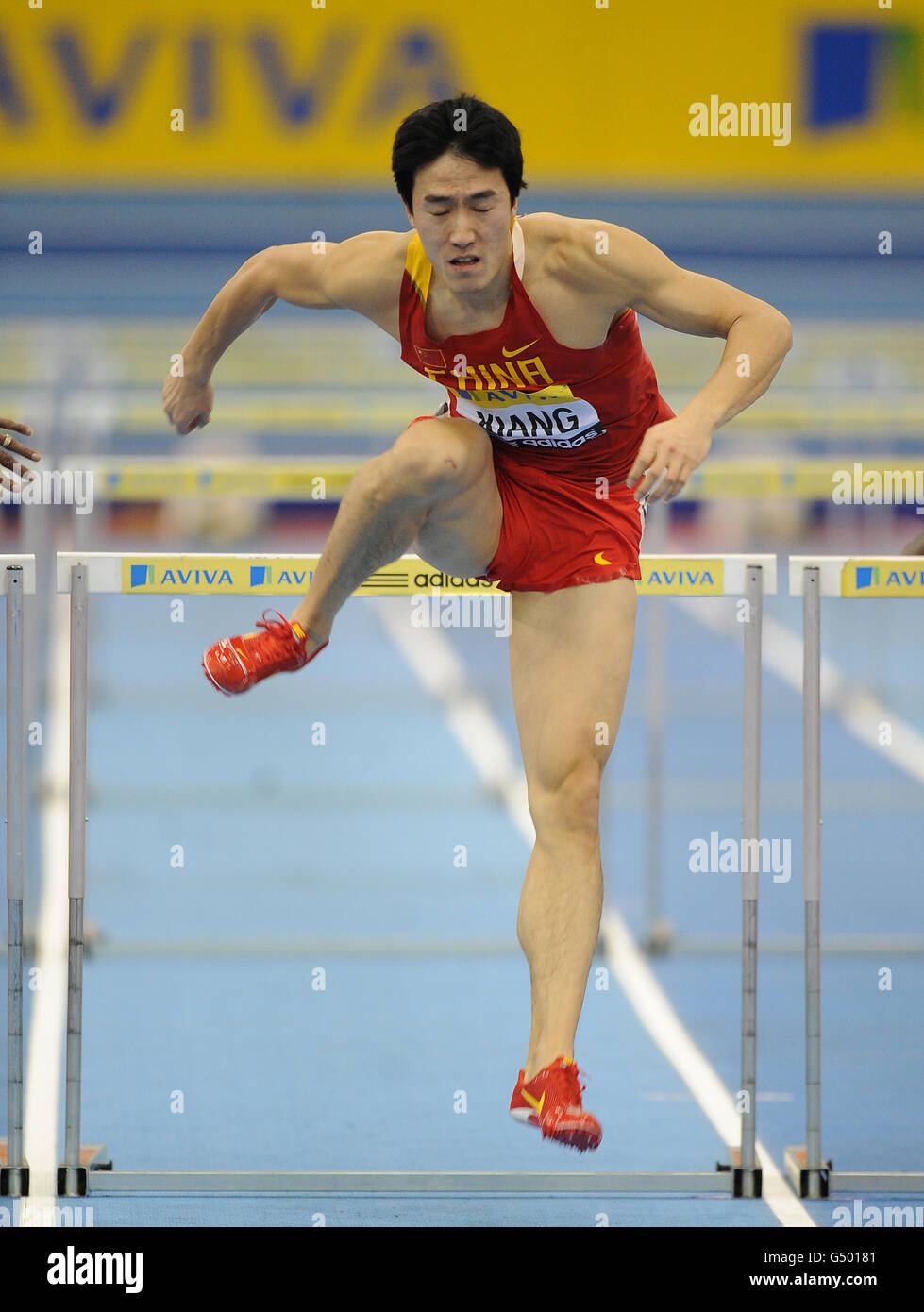 Leichtathletik - Aviva Grand Prix 2012 - National Indoor Arena Stockfoto