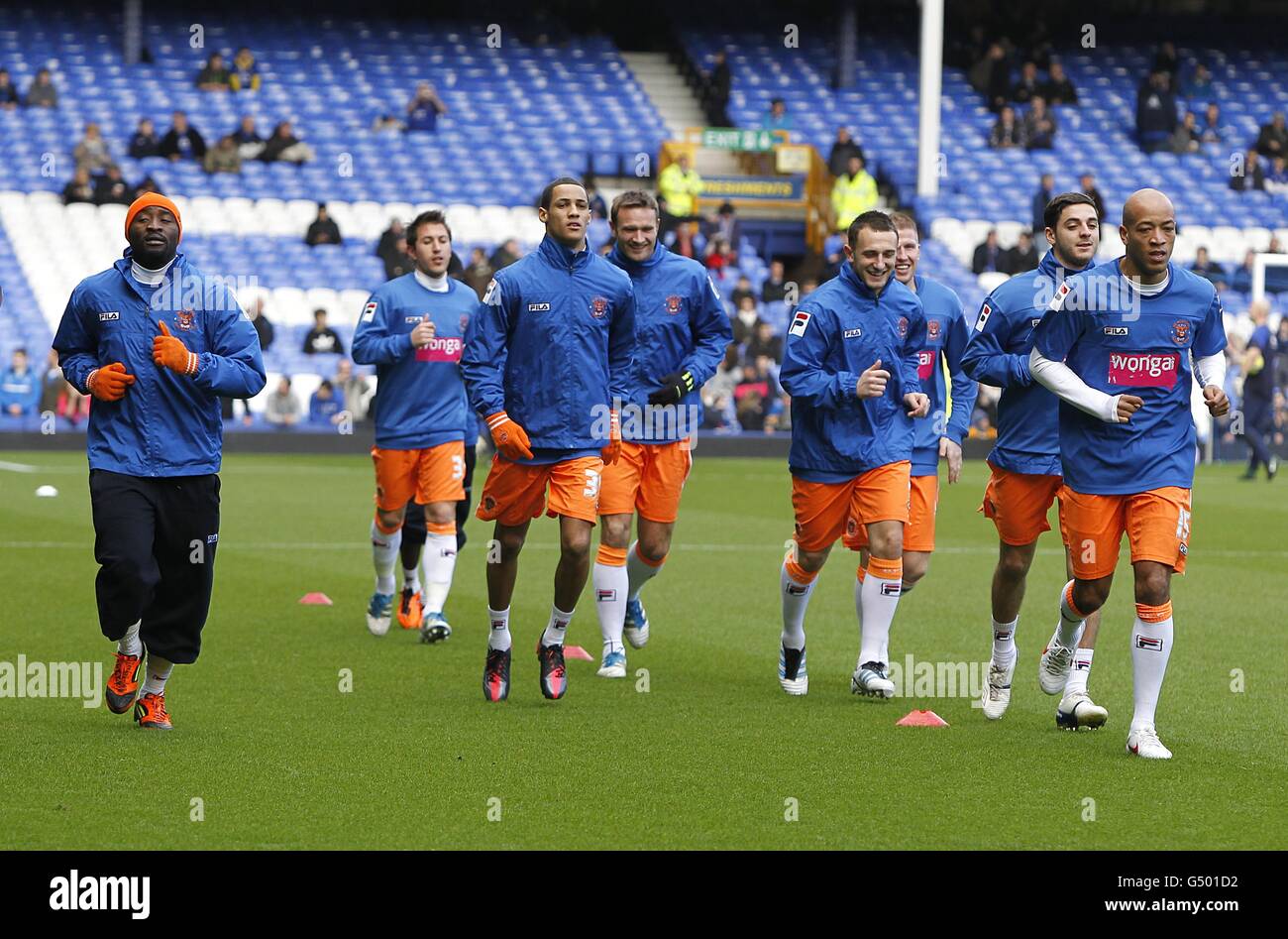 Fußball - FA-Cup - 5. Runde - Everton V Blackpool - Goodison Park Stockfoto