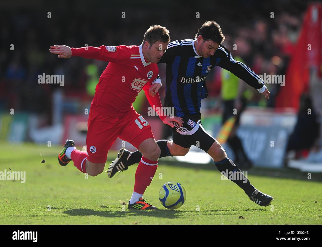 Fußball - FA-Cup - 5. Runde - Crawley Town V Stoke City - Broadfield Stadium Stockfoto