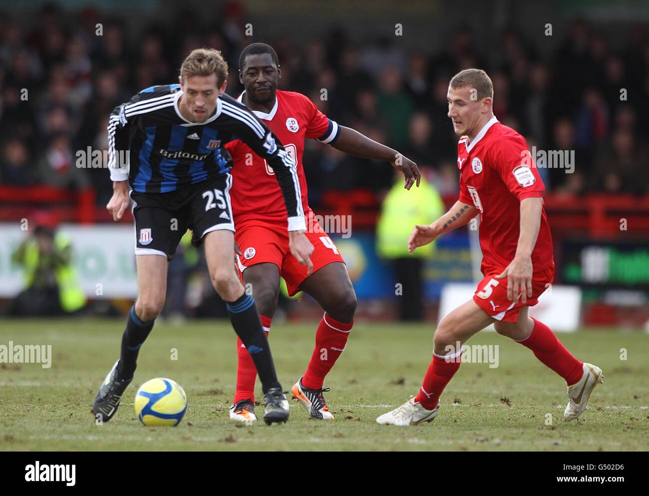 Fußball - FA-Cup - 5. Runde - Crawley Town V Stoke City - Broadfield Stadium Stockfoto