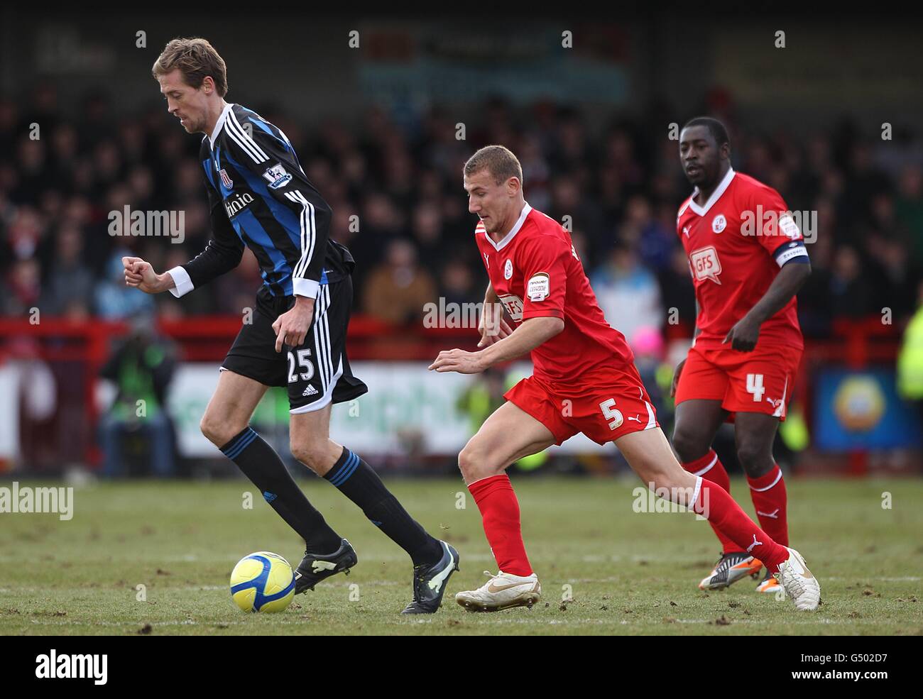 Fußball - FA-Cup - 5. Runde - Crawley Town V Stoke City - Broadfield Stadium Stockfoto